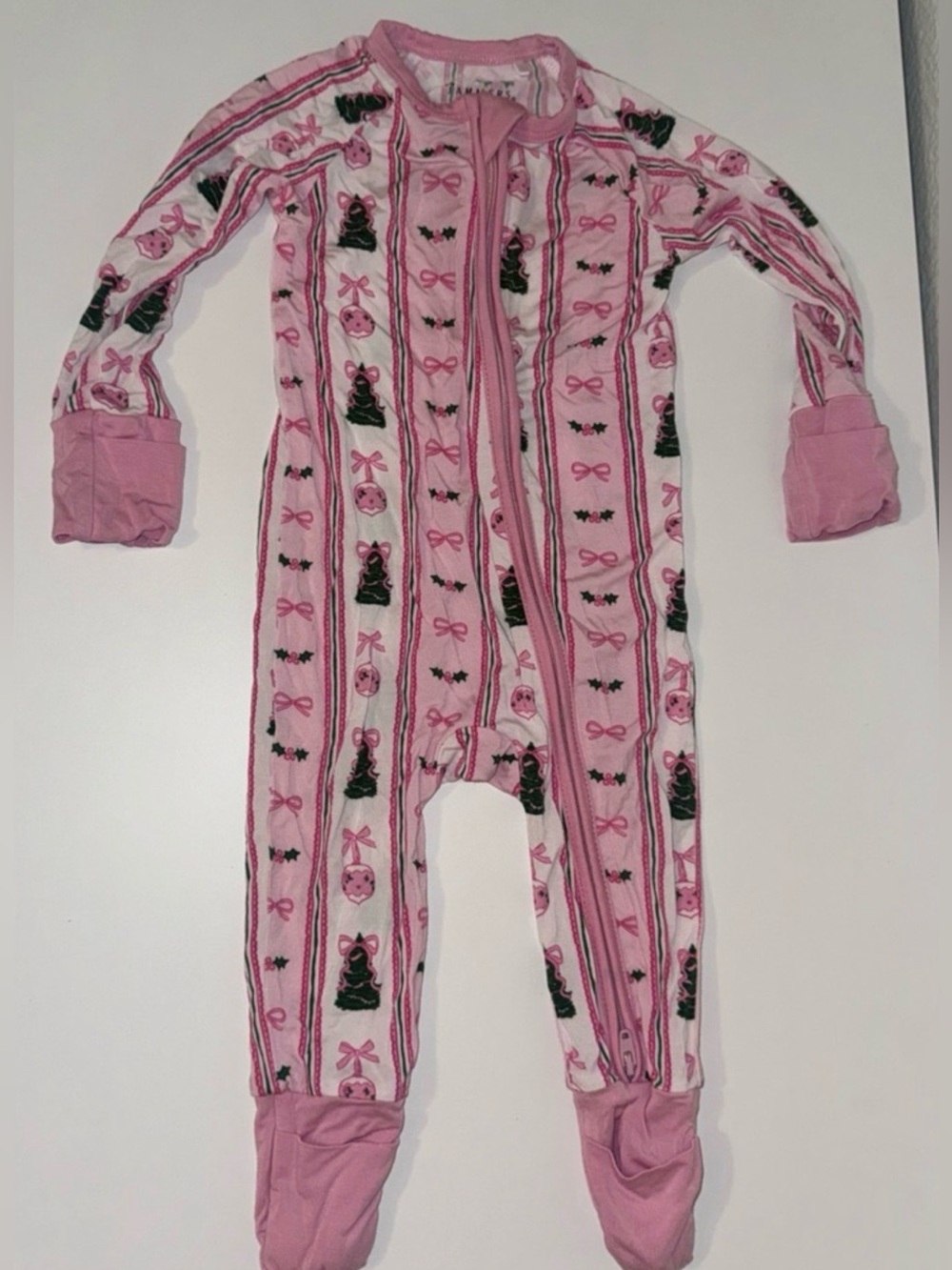 “PINKmas” Christmas Romper Pajamas